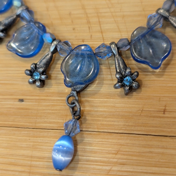 Sylvie Germain Necklace Blue bead - Picture 6 of 7